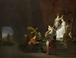 Offerings Prints: Allegory on Peace. Pax Being Crowned by Minerva, 1643. Creator: Willem de Poorter