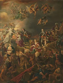 Joyful Prints: Allegory of the Peace under Stadholder Willem II, 1650. Creator: Adriaen van Nieulandt