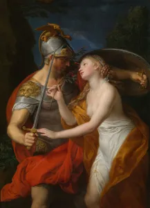 Hairdo Collection: Allegory of Peace and War, 1776. Creator: Pompeo Batoni