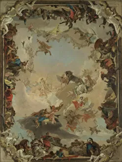 Ceiling Collection: Allegory of the Planets and Continents, 1752. Creator: Giovanni Battista Tiepolo