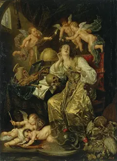 David Prints: Allegory of Prudence Triumphing Over Vanity