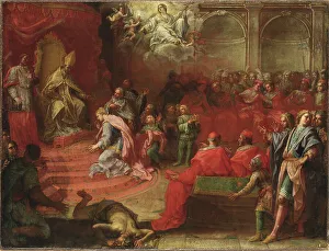 Symbols Prints: Allegory of Queen Christina's submission to the Catholic Church
