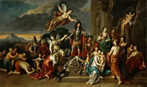 King Of Hungary Collection: Allegory on the reign of Emperor Leopold I, ca 1672. Artist: Hoet, Gerard (1648-1733)