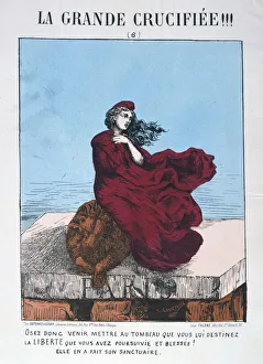 Phrygian Cap Prints: Allegory of Republican France, 1871. Artist: E Courtaux