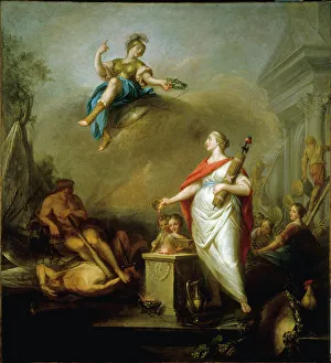 Raguenet Nicolas Prints: Allegory of the Revolution of 1789, 1796. Creators: Nicolas Raguenet, Jacques Wilbaut