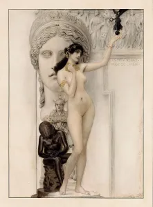 Gustav 1862 1918 Prints: Allegory of Sculpture, 1889. Creator: Klimt; Gustav (1862-1918)