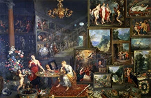 Smell Collection: Allegory of Sight and Smell, c1590-1625. Artist: Jan Brueghel the Elder