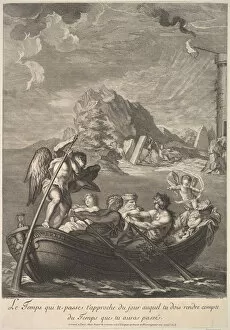 Punting Gallery: Allegory of Time, 1690-1733. Creator: Bernard Picart