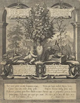 Hour Glass Prints: Allegory of the Transitoriness of Life. n. d. Creator: Jacob Matham