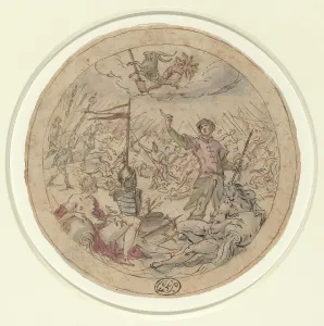 Aachen Johann Von Prints: Allegory on the Turkish Wars, c. 1600. Creator: Hans von Aachen