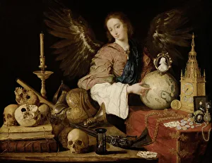 Pereda Y Salgado Prints: Allegory of Vanity, 1632-1636. Artist: Pereda y Salgado, Antonio, de (1611-1678)