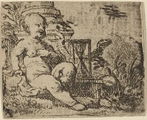 Hour Glass Prints: Allegory of Vanity. Creator: Cornelis Schut I
