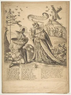 Buttocks Gallery: Allegory on Vanity. Creator: Unknown