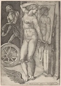 Surprised Collection: Allegory of Vanity (Death Surprising a Woman), 16th century. Creator: Unknown