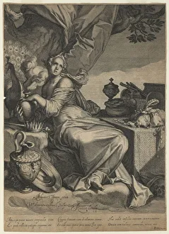 Swanenburgh Prints: Allegory of the Vanity and Transitory Nature of Worldly Possessions