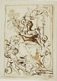 Piola Domenico I Prints: Allegory of Victory, n.d. Creator: Domenico Piola I