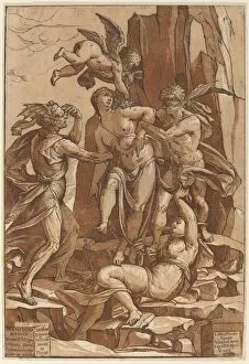 Andrea Andriano Gallery: Allegory of Virtue, 1585. Creator: Andrea Andreani