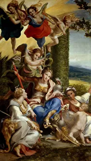 Avarice Prints: Allegory of Virtues, ca 1529. Creator: Correggio (1489-1534)