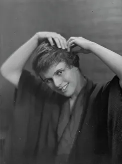 Adjusting Prints: Allen, Anita, Miss, portrait photograph, not before 1916. Creator: Arnold Genthe