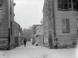 Living Conditions Prints: Alley Clearance. Slum Views, 1914