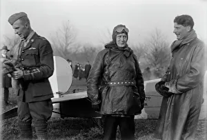 Allied Aircraft - Demonstration At Polo Grounds; Col. Charles E. Lee, British Aviator... 1917. Creator: Harris & Ewing. Allied Aircraft - Demonstration At Polo Grounds; Col. Charles E. Lee, British Aviator... 1917. Creator: Harris & Ewing