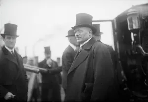 Allied Commission To U.S. Boarding Mayflower For Trip To Mount Vernon: Viviani, 1917. Creator: Harris & Ewing. Allied Commission To U.S. Boarding Mayflower For Trip To Mount Vernon: Viviani, 1917. Creator: Harris & Ewing