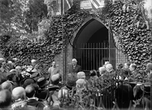 Allied Commission To U.S. At Mount Vernon: Groups At Tomb of Washington, 1917. Creator: Harris & Ewing. Allied Commission To U.S. At Mount Vernon: Groups At Tomb of Washington, 1917. Creator: Harris & Ewing