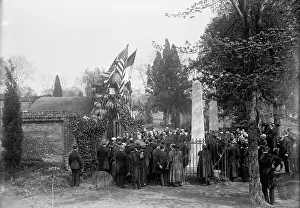 Allied Commission To U.S. At Mount Vernon: Groups At Tomb of Washington, 1917. Creator: Harris & Ewing. Allied Commission To U.S. At Mount Vernon: Groups At Tomb of Washington, 1917. Creator: Harris & Ewing