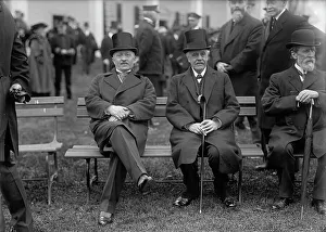Viviani Rene Prints: Allied Commission To U.S. Seated On Lawn: Viviani And Balfour