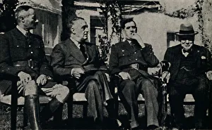 Thomson Collection: Allied Conference at Casablanca, French Morocco, January 1943, (1945). Creator: Unknown