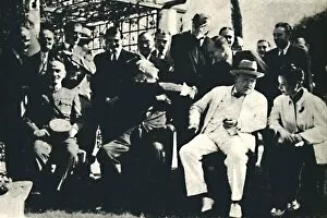 Winston Leonard Spencer Churchill Gallery: Allied Leaders Confer in Cairo, November 1943, (1945). Creator: Unknown
