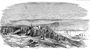 Sponge Prints: The Allied Troops preparing to silence Inkerman, 1854. Creator: Unknown