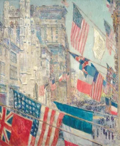 Frederick Childe Prints: Allies Day, May 1917, 1917. Creator: Frederick Childe Hassam