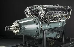 Smithsonian Institution Gallery: Allison V-1710-7 (V-1710-C4), V-12 Engine, 1936. Creator: General Motors