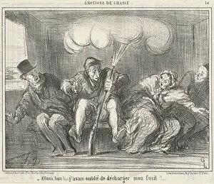 Allons Bon! J'avais oublié de décharger mon fusil!, 19th century. Creator: Honore Daumier