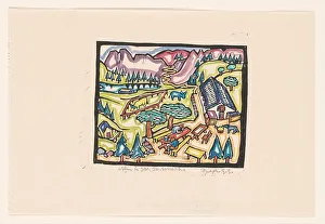 Oberosterreich Prints: Alm in Ober-Oesterreich, 1906-1945. Creator: Reijer Stolk