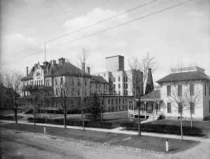 Masonic Lodge Prints: Alma Sanitarium, Alma, Mich. between 1900 and 1910. Creator: William H. Jackson