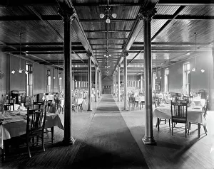 Masonic Lodge Prints: Alma Sanitarium, dining room, Alma, Mich