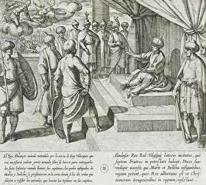 Tempesta Antonio Prints: Almazor Orders His Troops to Keep the Christians from Entering His Territory