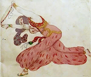 Russian Art Critics Collection: Almee. Costume design for the ballet Sheherazade by N. Rimsky-Korsakov, 1910