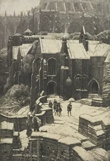 Imaginary Prints: The Almonry, 1925. Creator: Frederick Landseer Maur Griggs