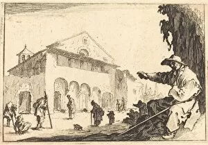 Almshouse Gallery: Almshouse, c. 1617. Creator: Jacques Callot