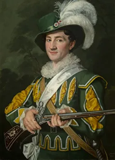 Alois Jelen as Max in the opera Der Freischutz by Carl Maria von Weber, 1826