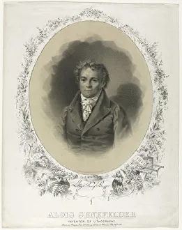 Alois Senefelder, 1871. Creator: Joseph F. Knapp (American); Henry B. Major (American)