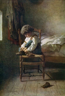 Sentimental Gallery: Alone, 19th century, (1912).Artist: Theophile Emmanuel Duverger