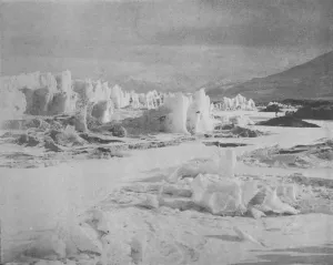 Desolate Prints: Alph Avenue, Where We Emerged from the Pinnacle Ice, c1911, (1913). Artist: Frank Debenham