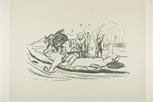 Munch Edvard Prints: Alpha's Death, 1908/09. Creator: Edvard Munch