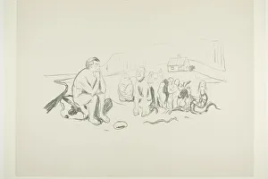 Munch Edvard Prints: Alpha's Progeny, 1908/09. Creator: Edvard Munch