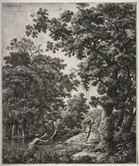 1609 10 1690 Prints: Alpheus and Arethusa. Creator: Anthonie Waterloo (Dutch, 1609 / 10-1690)