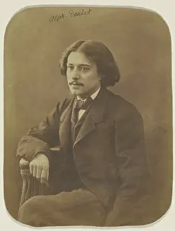 Alphonse Daudet, around 1860. Creator: Nadar